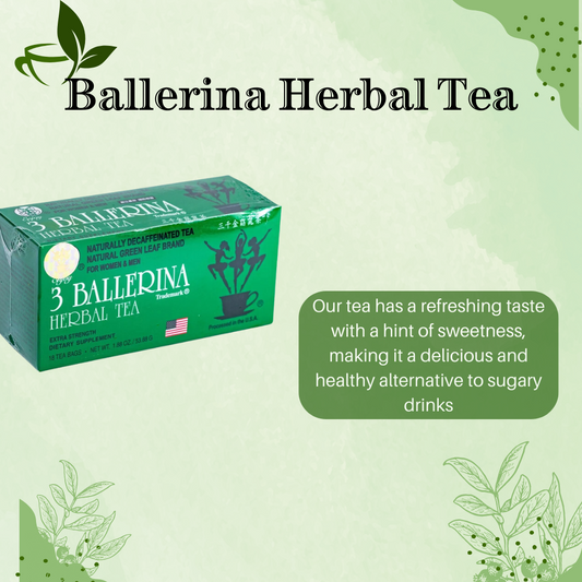 3 Ballerina Herbal Tea Extra Strength 18 Tea Bags, 1.88oz